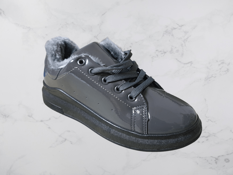 Dámske zateplené členkové topánky Greyky, sivá