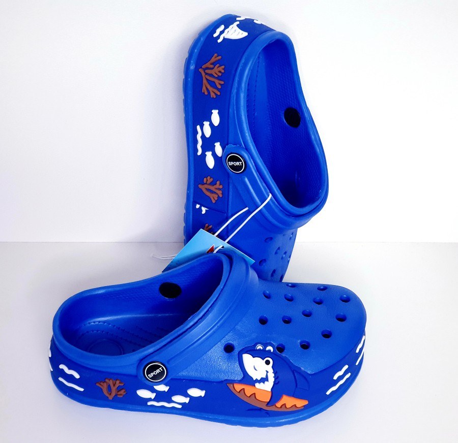 Detské kroksy/ modrý žralok 3D