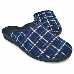 Pánske pohodlné  textilné papuče modré