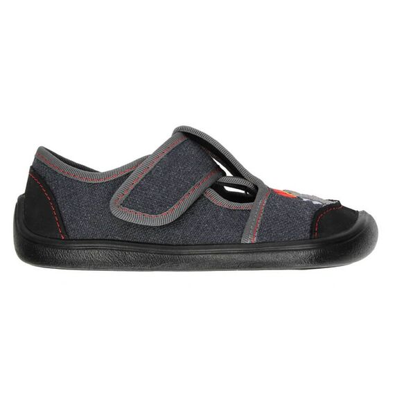 BAREFOOT Detské papuče šedé