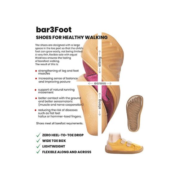 BAREFOOT Detské baleríny hnedé